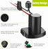 Power Wheel Adapter with Fuse & Switch - Secure Battery Adapter for Ryobi 18V ONE+ Lithium Battery