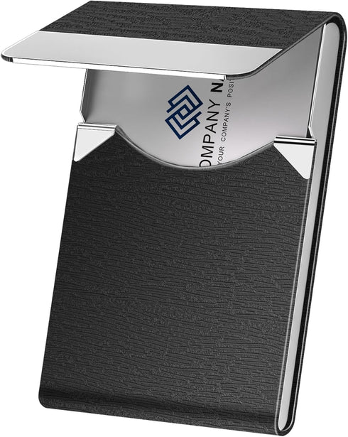 Business Card Holder with Ultra Slim Design, Premium PU Leather Case for Women/Men, Magnetic Closure