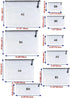 Oaimyy-B4 Plastic Mesh Zipper Pouch Document Folders Bag, Waterproof Zip File Folders for School Office Supplies