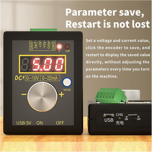 PIGENE SG-002 0-10V 0-22mA Current Signal Generator Handheld Small Voltage Current Generator Current Voltage Signal