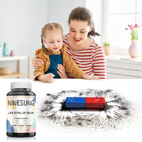 Magnetic Sand, Iron Filings, Iron Powder Filings for Magnet Education and School Experiments