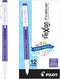 Pilot FriXion Fineliner Erasable Marker Pens, Fine Point, Pack of 12, Purple