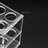 Acrylic Test Tube Holder Rack, 2x6 Wells, 12 Sockets for 25ML Test Tubes, Clear Acrylic Lab Stand