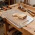 KINGRIA 2 in1 1/4'' Cutting Board Router Template for Woodworking Thick DIY Router Template for Cutting Board Acrylic