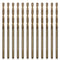 12 Pcs 5/64" Cobalt Drill Bits, M35 HSS Metal Drill Bit Set with Storage Case for Hard Metal, Stainless Steel