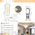 G9 Bulb, 4000K 4W 40W G9 G9 Bulb 360 400LM Non-dimmable 6 Pack winshine LED Natural White Bi Pin Base Halogen