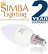 Simba Lighting LED Candelabra Light Bulbs B11 (C37), E12 Base, 6-Pack, Decorative 7W 60W Replacement, 5000K