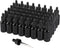 48 Pack 1oz Black Glass Dropper Bottles with Dropper, Pretty Finish for All Kinds of Liquids, Leakproof Travel