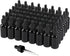 48 Pack 1oz Black Glass Dropper Bottles with Dropper, Pretty Finish for All Kinds of Liquids, Leakproof Travel