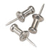GEM CPAL3 Aluminum Head Push Pins, Silver, 3/8-Inch, 100/Box