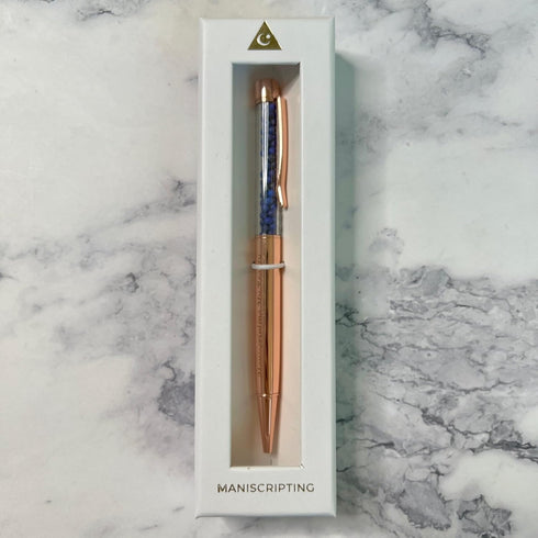 Rose Gold Amethyst Crystal Pen by The Maniscripting Journal
