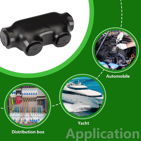 Insulated Inline Splice Connector - Allen Hex Electric Connector for Copper and Aluminum Wire (3/0 AWG)