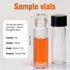 1 4ml 144pcs/pk PEKYBIO Dram Small Glass Vials with Caps, Leak Proof, with PTFE/White Silicone Liners, Mini Glass Jars