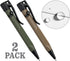 Rite in the Rain Weatherproof Mini Bolt-Action Pens - Olive Drab and Flat Dark Earth, Black Ink, 2 Pack (No. TAC20)
