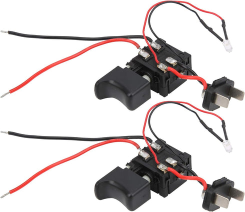 Electric Drill Switch, 2pcs Power Tool Switch for Impact Hammer Drill Equipment Accessories