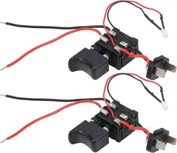 Electric Drill Switch, 2pcs Power Tool Switch for Impact Hammer Drill Equipment Accessories