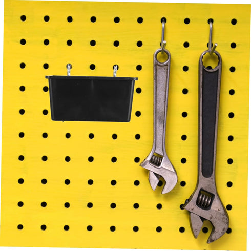 4pcs GLEAVI Pegboard Organizer Bins with Hooks Wall Mounted Tool Storage for Garage Workbench Screw and Accessory