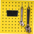 4pcs GLEAVI Pegboard Organizer Bins with Hooks Wall Mounted Tool Storage for Garage Workbench Screw and Accessory