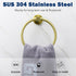 NearMoon Bath Towel Ring, Modern Round Stainless Steel Hand Towel Holder for Bathroom (Brushed Gold, 1 Pack)