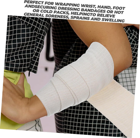 1roll minkissy High Elastic Tubular Cotton Compression Sleeve for Athletes Breathable Comfortable Moisture-Wicking