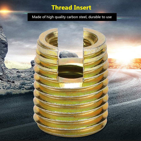 20Pcs Self Tapping Thread Inserts M2-M16 - Carbon Steel Thread Repair Inserts, 302 Type Combination Kit Set