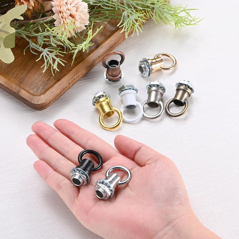 M METERXITY 4 Pack Nuts,5kg 13mm M10 Light Fixture Hooks Ring Max Load ID Thread Hook Rings for Light Fixture