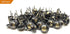 DMSE Wholesale Size 7/16" Diameter Hardware Upholstery Decorative Thumb Push Tacks, 100 Pack, Bronze Renaissance