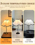 3 Bedside Table Lamp, Color Temperatures Petals Desk Lamp Decorative Modern Table Lamps with Lampshade Nightstand Lamp