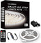 White LED Strip Lights, 16.4ft Dimmable Smart LED Light Strip 6500K Bright