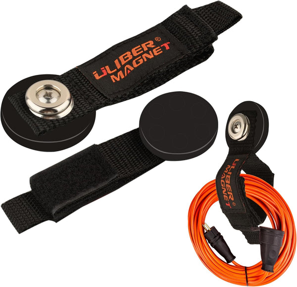ULIBERMAGNET Heavy Duty Strong Magnetic Storage Straps, Garage Storage Tool Organizer for Extension Cord, Cable, Rope,