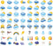 Seasonstorm Cute Weather Logo Icon Precut Waterproof Decoration Stickers, Album Planner Scrapbooking Diary Flakes