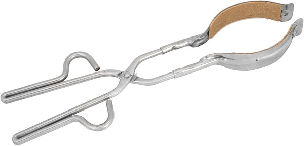 EISCO Heavy Duty Beaker Tongs, 12" Long, Cork Lined Jaws, Riveted Joint, Stainless Steel, Hot Beakers with 100mL to 1500mL Capacity by EISCO