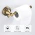 Antique Bronze Brass Toilet Paper Holder, Wall Mounted Bathroom Hardware Accessories with Pattern Carving Design