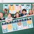 Boho Science Classroom Decoration - Rainbow Science Banner and Poster Set for Laboratory Bulletin Board