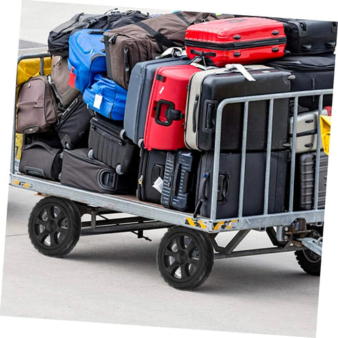 2pcs Shopping Cart Replacement Wheels Collapsible Utility Trolley for Folding Carts