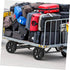 2pcs Shopping Cart Replacement Wheels Collapsible Utility Trolley for Folding Carts