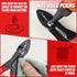 4 in 1 Wire Crimper Stripper, 7 Inches Compact Electricians Pliers for Household Industrial Cable Stripping