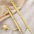 Aoleegatt Handle(7742) Modern Minimalist Pure Brass Wardrobe Door Cabinet Handle European American Style Storage