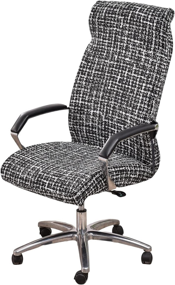 CRFATOP Stretch Computer Office Chair Cover with Durable Zipper Universal Rotating Chair