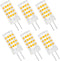 G4 LED Bulb 4W 3000K Warm White 12V AC/DC T3 JC Type Bi-Pin for Outdoor Landscape Lighting, 6 Pack