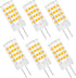 G4 LED Bulb 4W 3000K Warm White 12V AC/DC T3 JC Type Bi-Pin for Outdoor Landscape Lighting, 6 Pack