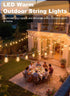 Gyecahz 100FT 36+1 S11 Bulbs, Outdoor String Lights Waterproof, Shatterproof LED Extra Long Patio Lights for Outside