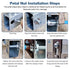 OCR 48PCS Nuts,M4,M5,M6,M8 Billboard, Jack Nuts Petal Expansion Screw Petal Nut,Thins Fixings Dowels with Screws