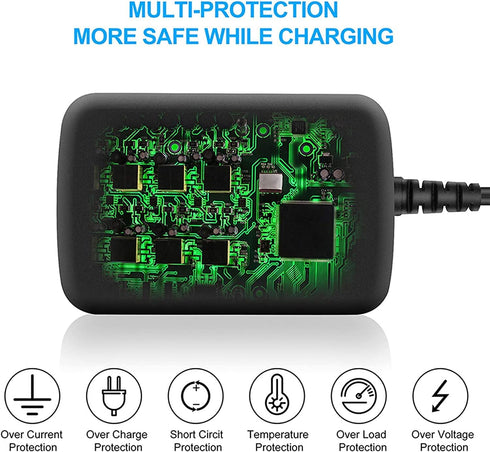 BestCH 600A AC/DC Adapter for Nekteck Multifunction Car Jump Starter Portable Power Bank External Battery Charger Peak