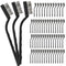 60 Pcs Mini Wire Brush Set Stainless Steel Wire Bristle Scratch Brush