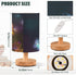 ALAZA Colorful Glowing Butterflies Bedside Table Lamp with USB Port for Bedroom Nightstand Lamps Night Light Linen