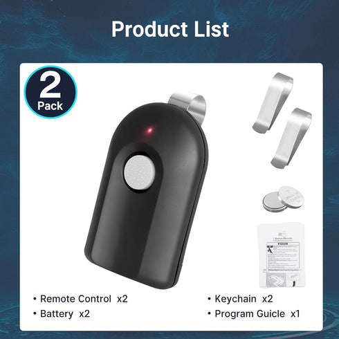CreaCity 2 1, GIT-1 390MHZ 1-Button Replacement for Genie & Overhead Door Garage Door Opener Remote, Intellicode