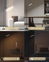 LED Floor Lamp with Remote Control Foot Switch for Living Room, Stepless Adjustable Colour Temperature Brightness