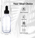 48 Pack 2oz Clear Glass Bottles, with Glass Eye Droppers for Essential Oils & Lab Chemicals