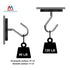 2 120 LB 1/4"-20 Magnetpro Pieces Strong Rubber Coated Mounting Magnets Anti-Scratch & Anti Corrosion, Over Adhesive